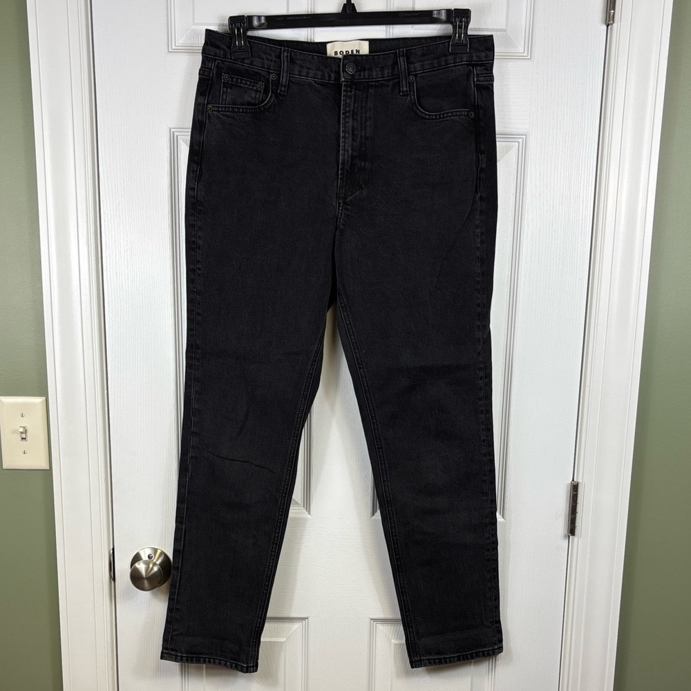 Boden girlfriend jeans washed black sz 30 - Picture 6 of 12
